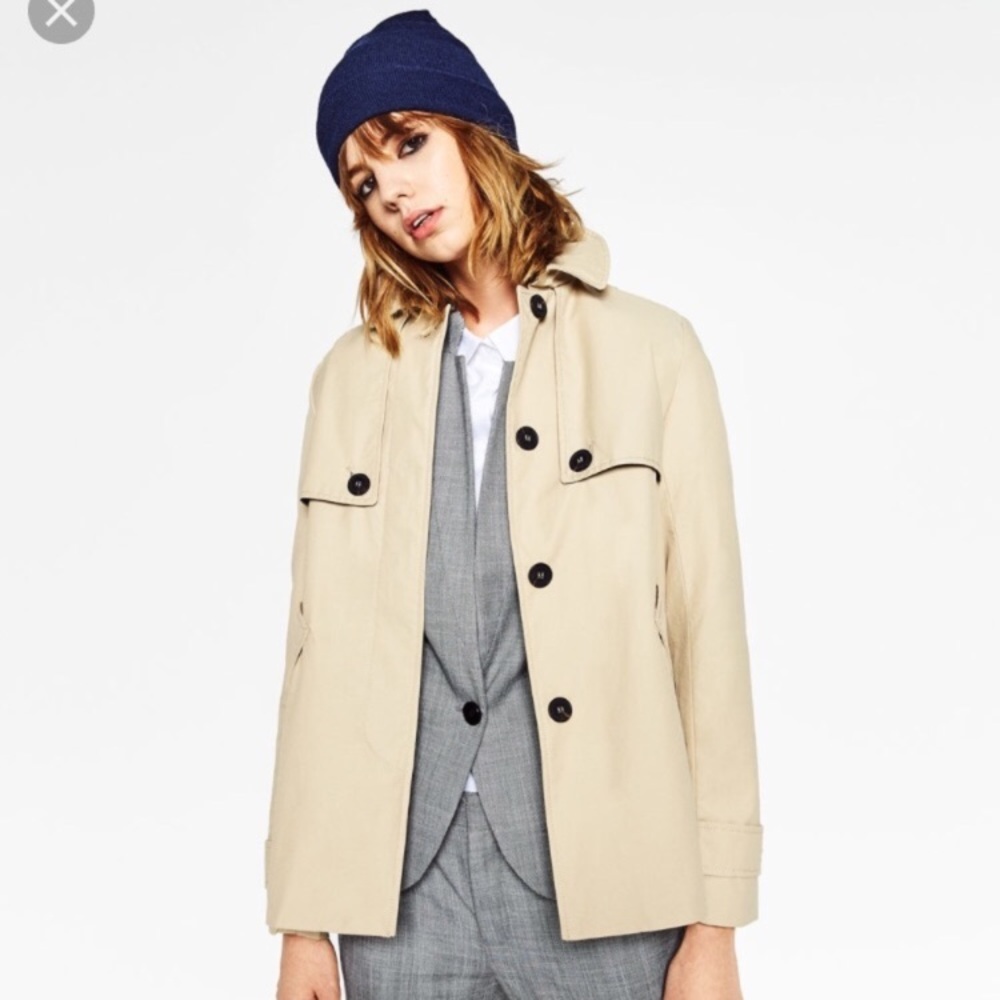 Zara short trench coat